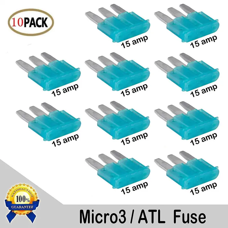10 Pack 7.5 Amp Apt Atr Micro3 Blade Fuse Car Truck Boat Marine Rv 1