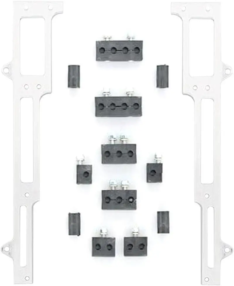 1101S Satin Spark Plug Wire Loom Set For Small Block Chevy 1