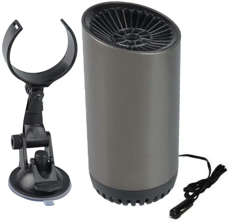 12V Car Heaters, Heating Heaters, Portable Defrosting And Defogging, Car Electric Appliances, Car Heaters, Electric Heaters For Trucks And Vans (Color : Black Gray, Size : 12V) (12V Black Gray) 1