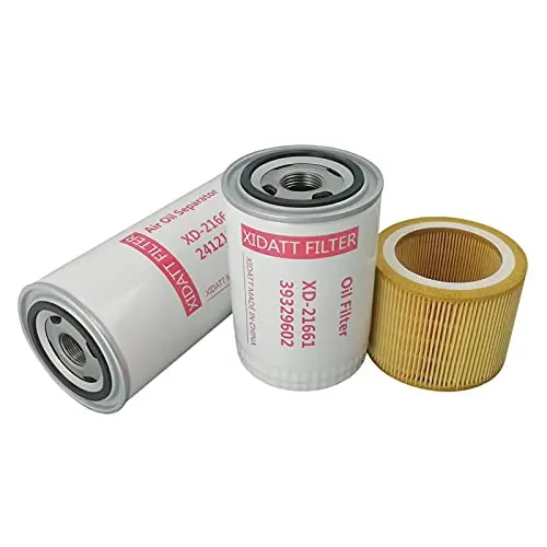 24121212 39329602 88171913 (Oil Separator+Oil Filter+Air Filter) Filter Kit Compatible With Aircompressor,Xidatt Filter Replacement Kit 1