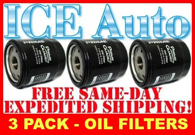 3 Pack - Prime Guard Premium Engine Oil Filters (Fram, Wix, Ac Delco) Pof241 1