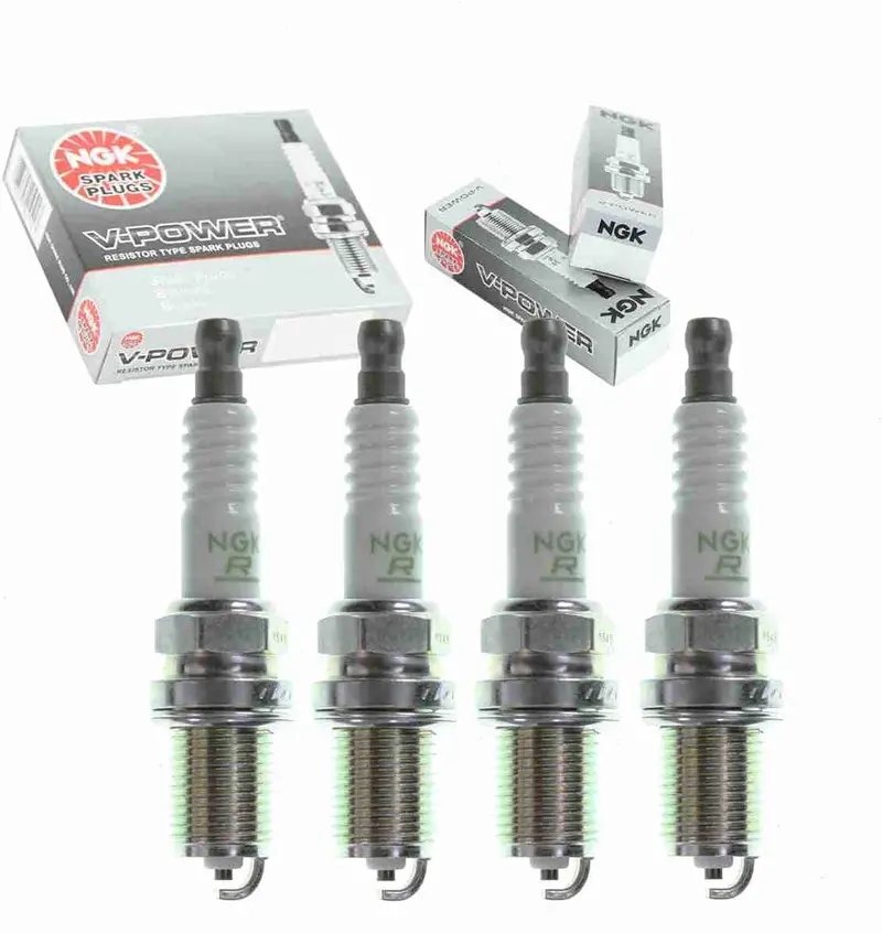 4 Pc Ngk V-Power Spark Plugs Compatible With Toyota Yaris 1.5L L4 2006-2014 1