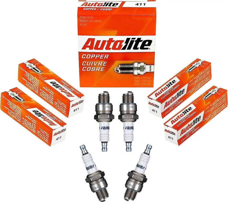 411 Copper Non-Resistor Automotive Replacement Spark Plugs (4 Pack) 1