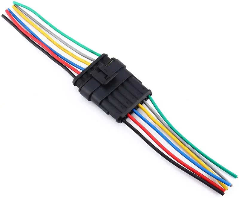 5 Kits 6 Pin Way Waterproof Wire Connector Plug Car Auto Electrical Wire Connectors Awg Terminal 1