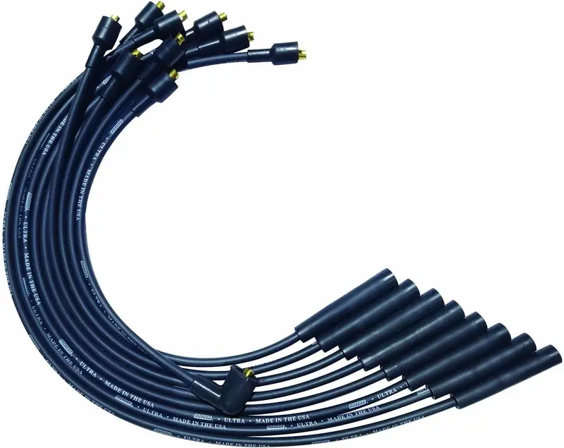 51056 Ultra Series Black Spark Plug Wires, Mopar Chrysler 273/318/340/360, Straight Plug Ends, Non Hei Distributor 1