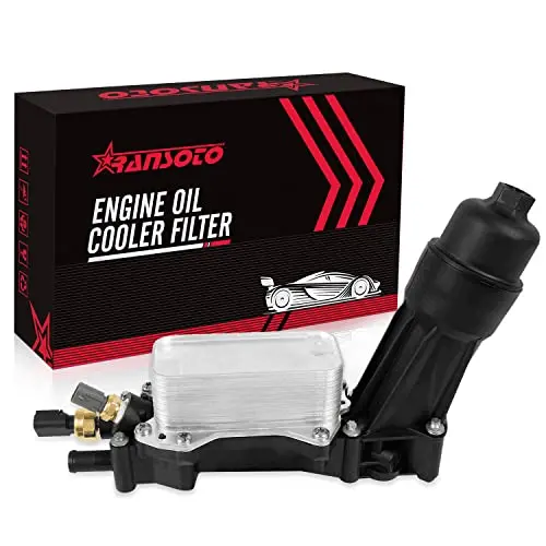 68105583Af Engine Oil Cooler Filter Housing Adapter | Compatible With 2014-2017 Chrysler 200, 300 | Dodge Challenger, Grand Caravan | Jeep Grand Cherokee, Wrangler | Ram 3.6L V6 | Replaces 68105583Aa 1