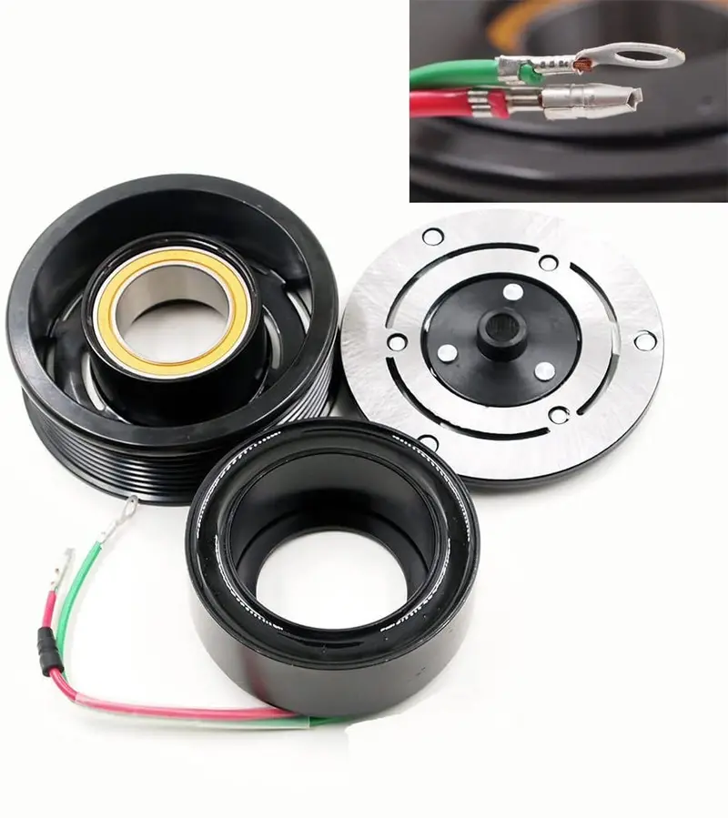 A/C Compressor Clutch Repair Kit Clutch Pulley Bearing Coil & Hub For 2002-2006 Honda Crv 2.4L 1