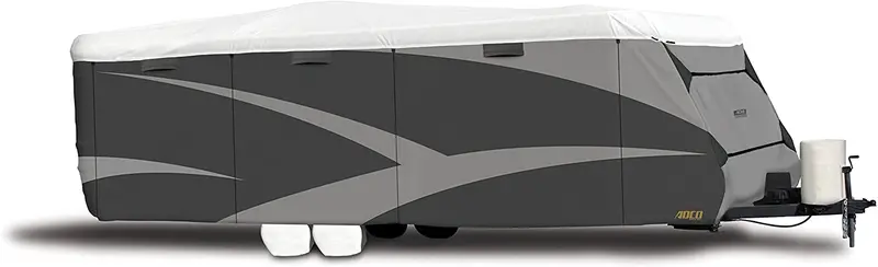 Adco 34843 Designer Series Gray/White 24' 1" - 26' Dupont Tyvek Travel Trailer Cover 1