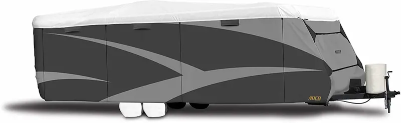 Adco 34845 Designer Series Gray/White 28' 7" - 31' 6" Dupont Tyvek Travel Trailer Cover 1