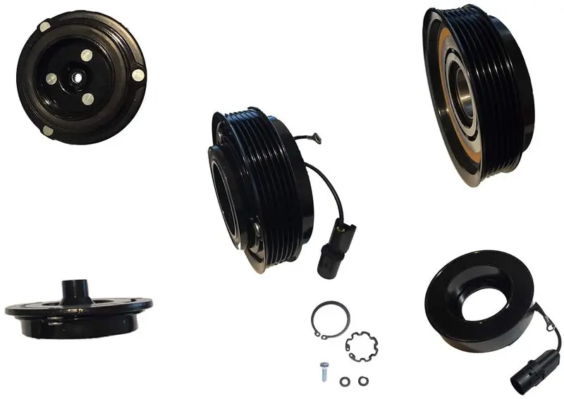 Aftermarket Ac Compressor Clutch Kit (Pulley, Bearing, Coil, Plate) Fits: 2008 Kia Optima 2.4L Vs18m 1