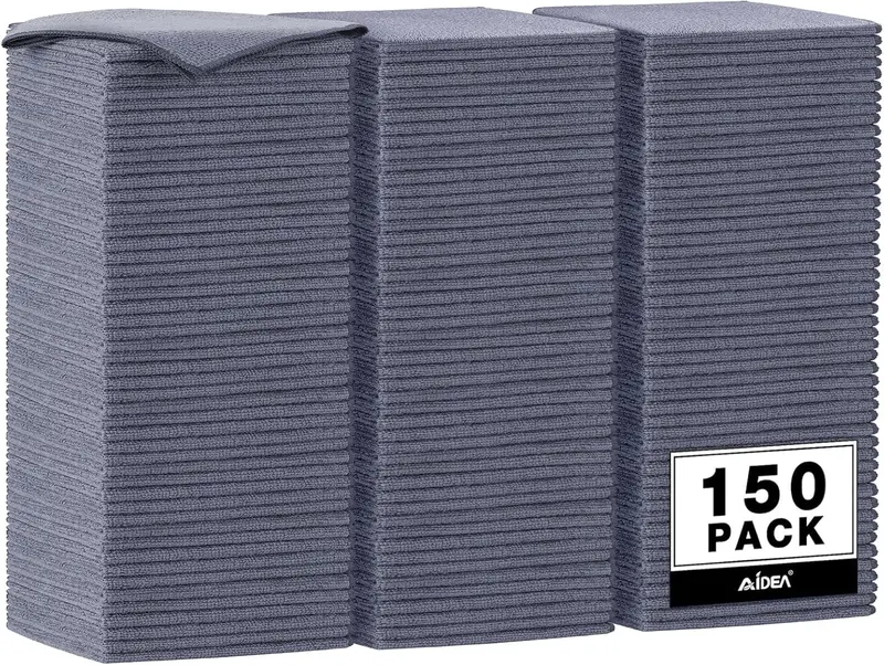 Aidea Microfiber Cleaning Cloth, 50Pk, Microfiber Towels For Cars, Premium All Purpose Car Cloths, Dusting Cloth Cleaning Rags, Absorbent Towels For Suvs, House, Kitchen, Window, 12"×12" 1