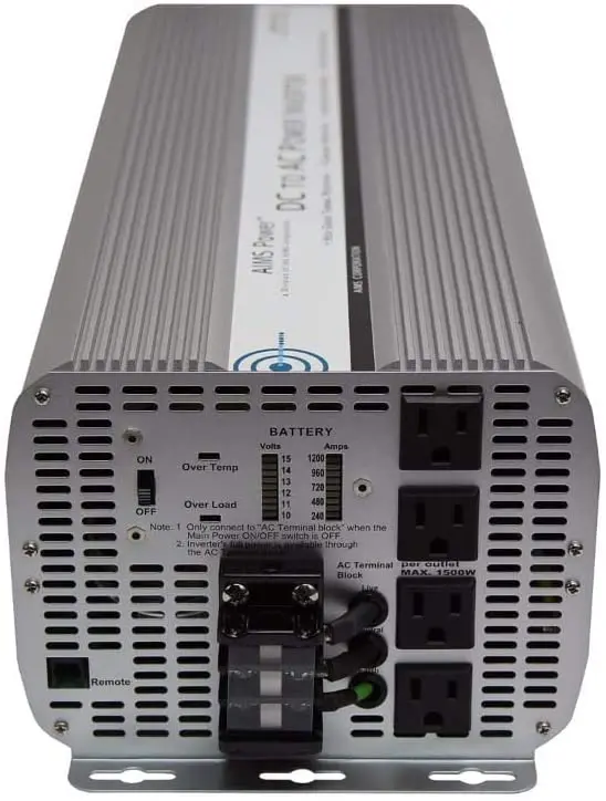Aims Power 10000W Max Continuous Power Dc To Ac Power Inverter, Modified Sine 1