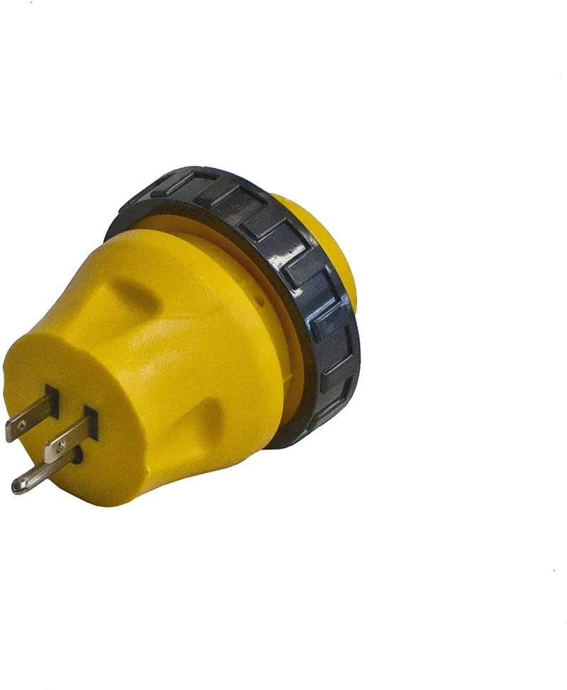 Aleko L15-30 Rv Electrical Locking Adapter 15A Male To 30A Female Locking Plug Connector 1