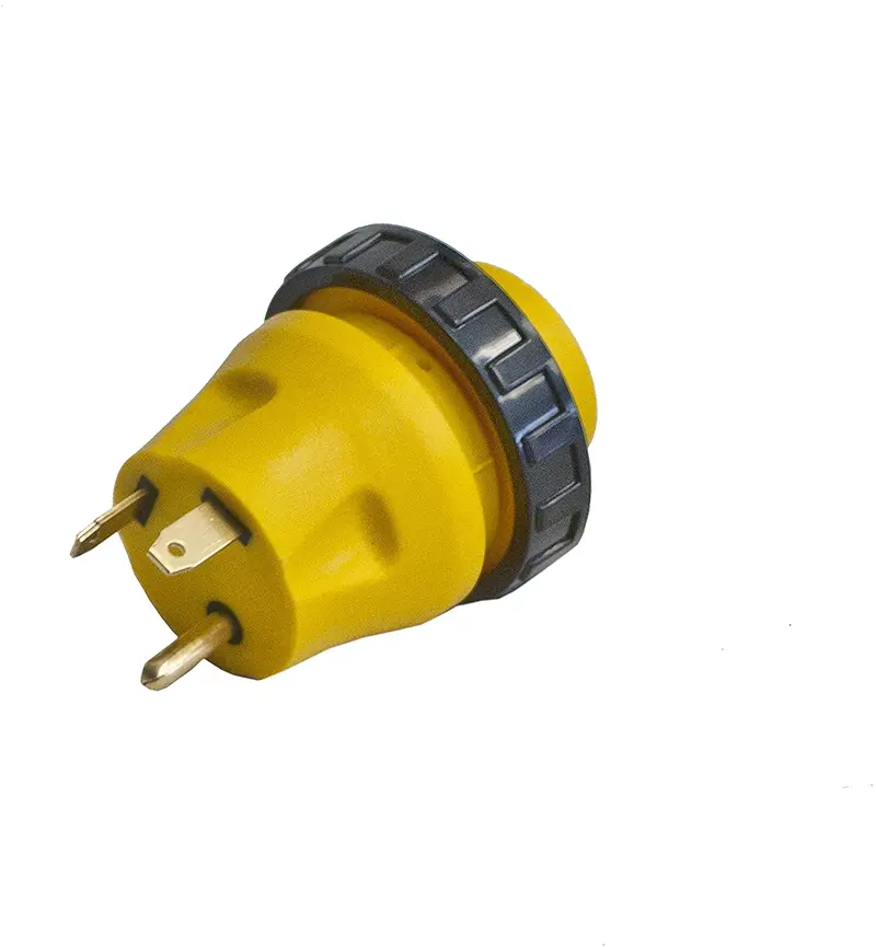 Aleko L30-30 Rv Electrical Locking Adapter 30A Male To 30A Female Locking Plug Connector 1