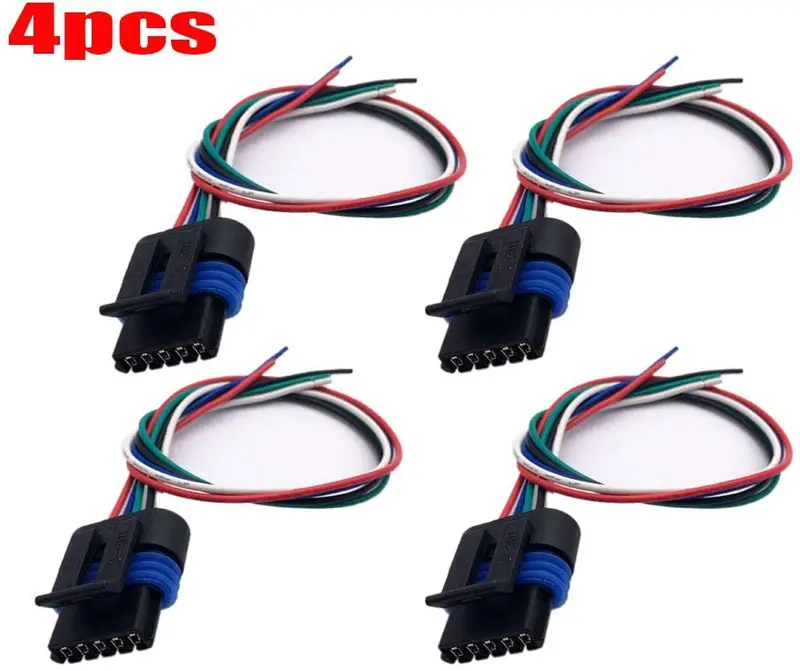 Allmost 4 Pcs Set For Aem Ignition Smart Coil Connector 12" Pigtail Plug Harness Aem 30-2853 1