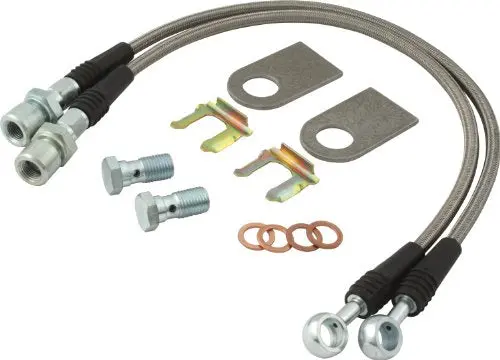 Allstar All42033 Stainless Steel Brake Hose Kit For Gm Metric Brake Vehicles 1