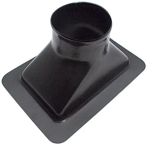 Allstar All42140 Black 5-1/2" X 8" Single Hole Centered Plastic Brake Cooling Duct 1