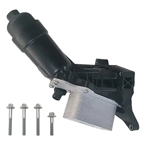 Amapart Kit De Carcasa De Filtro De Aceite Para Enfriador De Aceite De Motor Compatible Con Bmw X3 (F25 G01 F97) / X4 (F26 G02 F98) / X5 (F15 F85) / 1 2 3 4 5 7 Series Diesel B47 D20 A, B47 D20 B, N47 D, N477 D Nd20 C 1