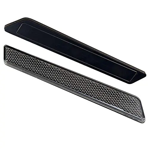 Amazicha Black Reflectors Compatible For Harley Street Glide Electra Glide Road Glide Road King Latch Covers Saddlebags Side Visibility 2014-2021 1