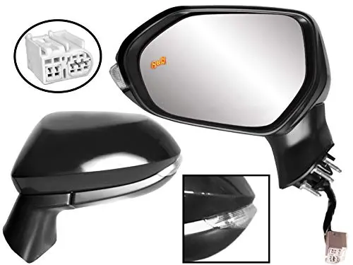 Apa Replacement Rear View Mirror For Corolla 2020-2021 Sedan 4Door 2019-2021 Hatchback 5Door Heated With Blind Spot Detection Turn Signal Paint To Match Cover Driver Left Side To1320395 1