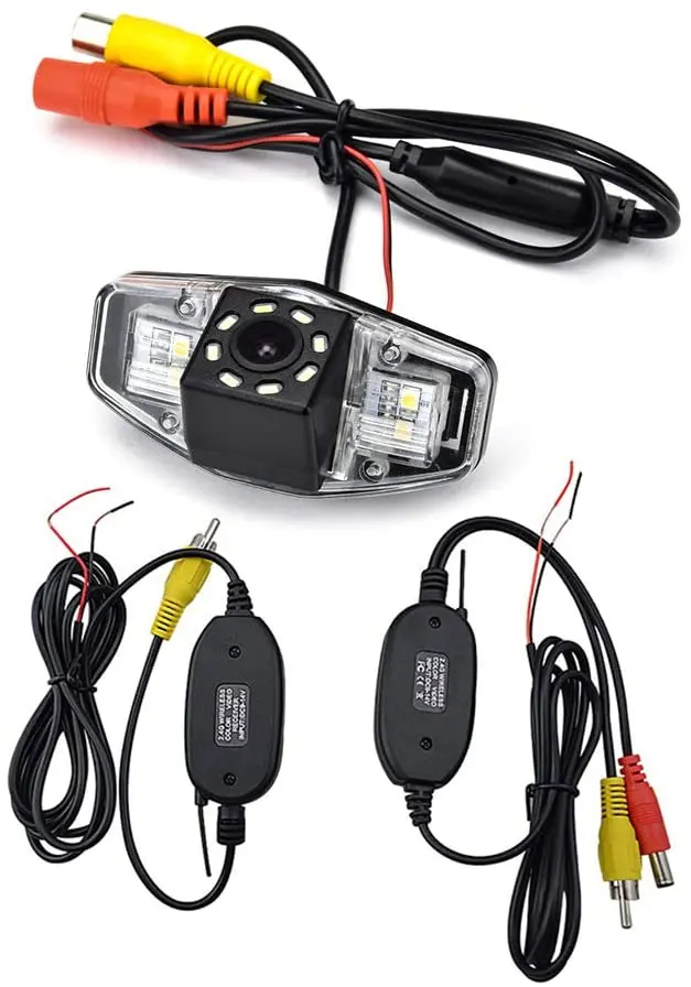 Asatah 2.4G Wireless Car Rear View Camera For Honda Accord/Inspire/Spirior/Honda Civic Vii Viii/Honda City 4D & Waterproof And Shockproof Reversing Backup Camera (12 Led) 1