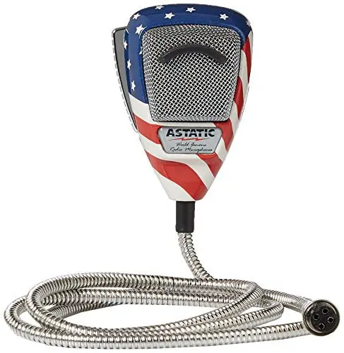 Astatic 302-10309 Stars N' Stripes Noise Canceling 4-Pin Cb Microphone 1