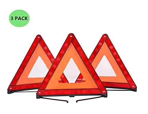 Atp Triangle Warning Frame Triangle Emergency Warning Triangle Reflector Safety Triangle Kit 3 Pack 1