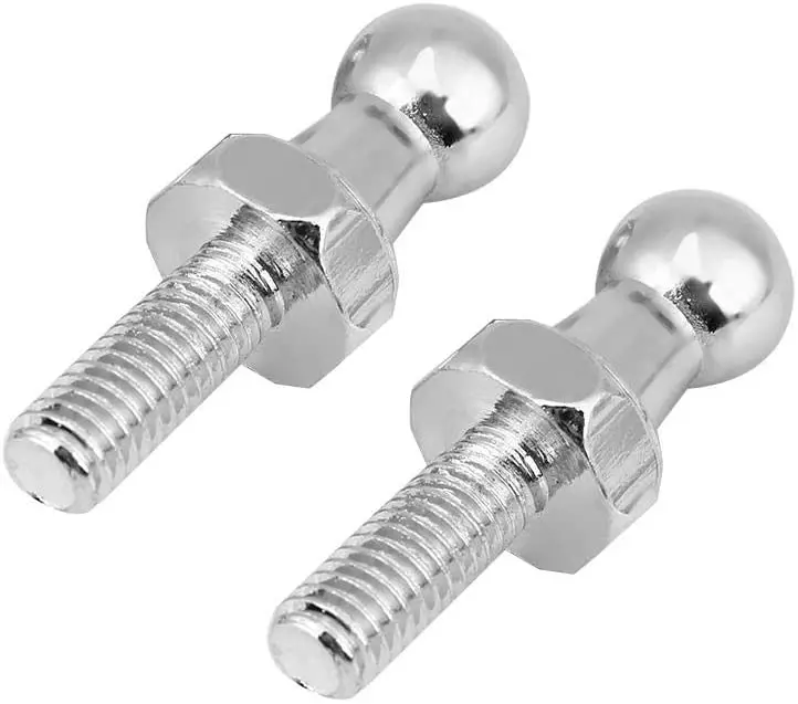 Aukson Ball Studs | 2 Pcs Car Stainless Steel Ball Stud Bolt M6 For Gas Struts Ball Ended Bonnet 1