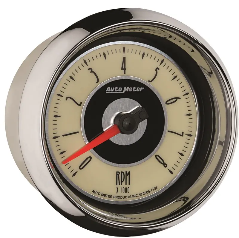 Auto Meter 1196 Cruiser 3-3/8" 8000 Rpm Tachometer Gauge 1