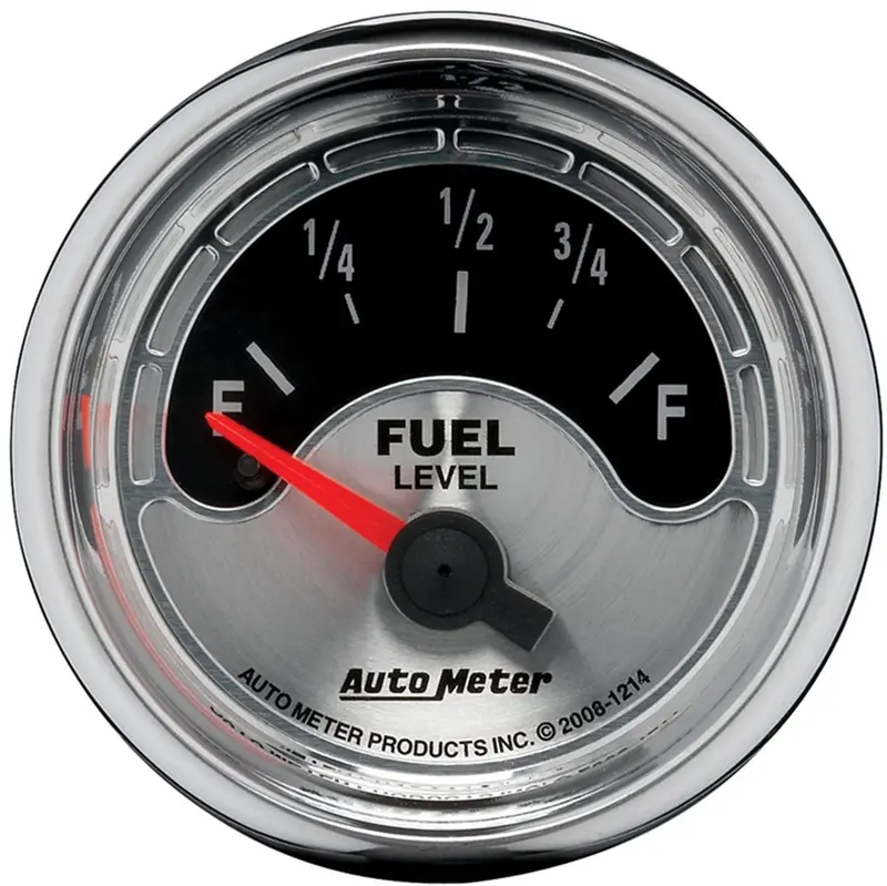 Auto Meter 1214 American Muscle 2-1/16" Short Sweep Electric Fuel Level Gauge For Gm 1