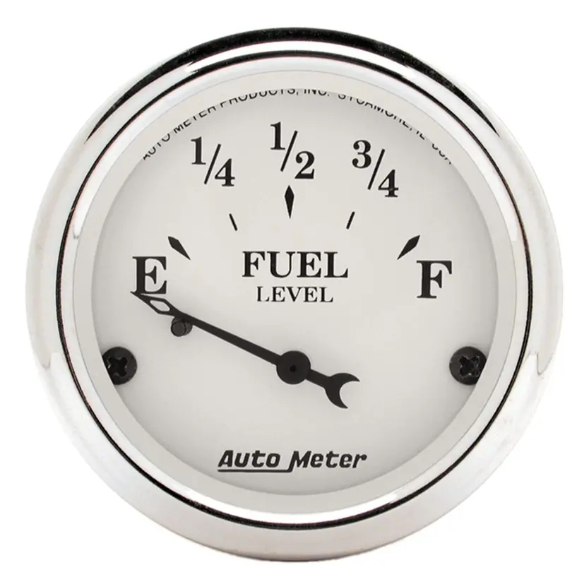 Auto Meter 1605 Old Tyme White Fuel Level Gauge 1