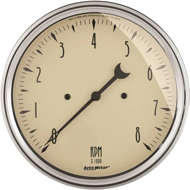 Auto Meter 1899 Antique Beige Street Rod Tachometer,5.000 In. 1