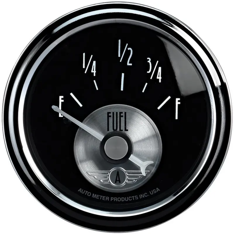 Auto Meter 2014 Prestige Black 2-1/16" 0-90 Ohm Fuel Level Gauge 1