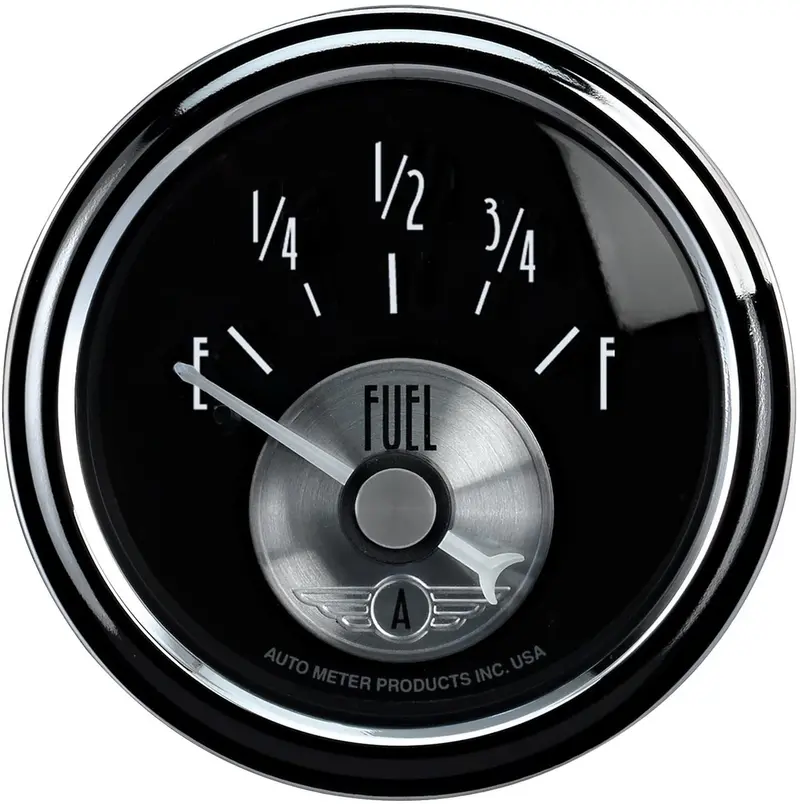 Auto Meter 2016 Prestige Black 2-1/16" 240-33 Ohm Fuel Level Gauge 1