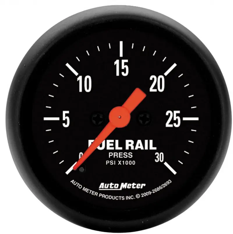 Auto Meter 2693 Z-Series Fuel Rail Pressure Gauge,2.3125 In. 1