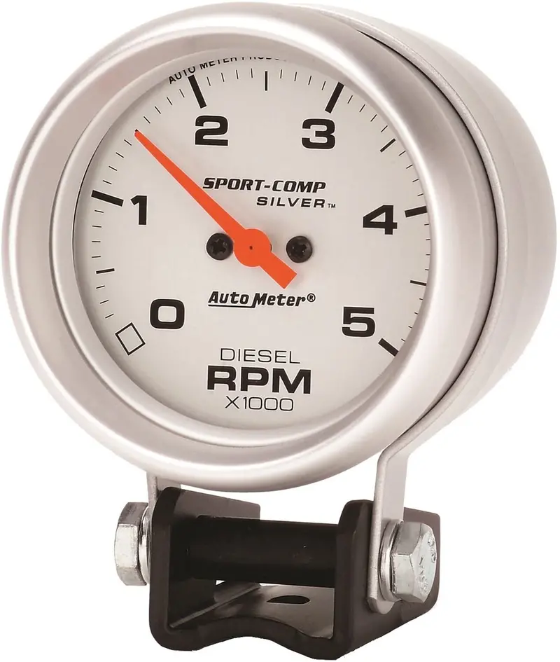 Auto Meter 3788 Sport-Comp Silver Mini Tachometer 1