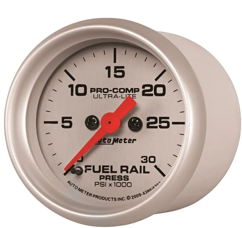Auto Meter 4386 Ultra-Lite Fuel Rail Pressure Gauge,2.3125 In. 1