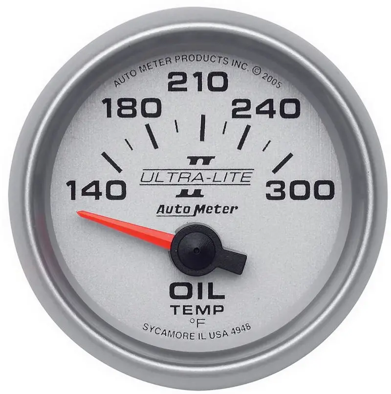Auto Meter 4948 Ultra-Lite Ii Electric Oil Temperature Gauge 1