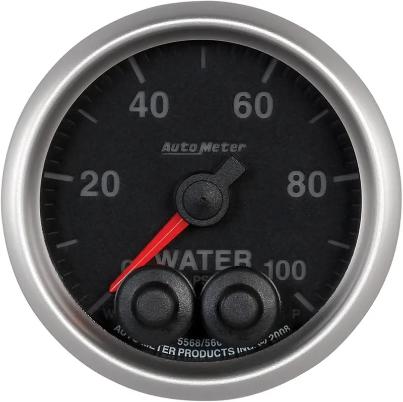 Auto Meter 5668 2-1/16" Water Pressure Gauge 1