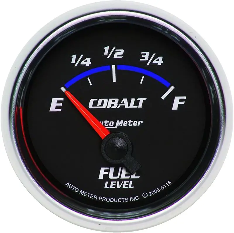 Auto Meter 6116 Cobalt 2-1/16" 240-33 Ohms Short Sweep Electric Fuel Level Gauge 1