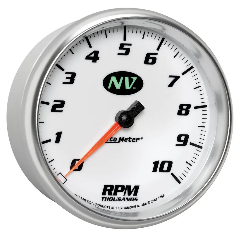 Auto Meter 7498 Nv 5" 10000 Rpm In-Dash Tachometer 1