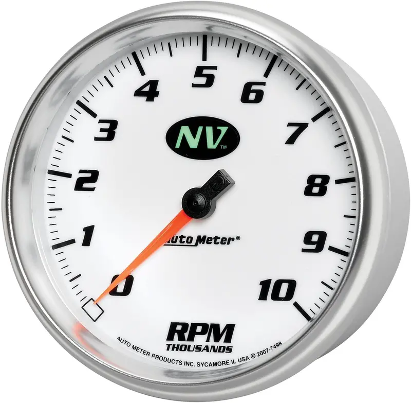 Auto Meter 7498 Nv 5" 10000 Rpm In-Dash Tachometer 2