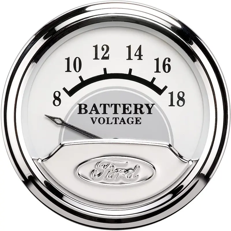 Auto Meter 880354 Ford Racing Series Electric Voltmeter Gauge 1