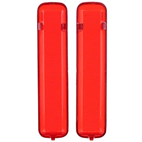 Autokay 15183155 15183156 Pack Of 2 Rear Left Driver And Right Passenger Side Door Red Reflector Panel Fits For Chevrolet 1