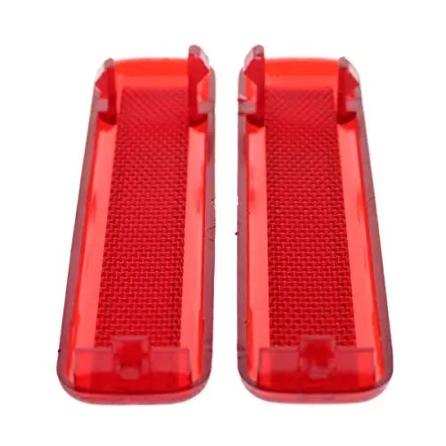 Autokay 15183155 15183156 Pack Of 2 Rear Left Driver And Right Passenger Side Door Red Reflector Panel Fits For Chevrolet 2