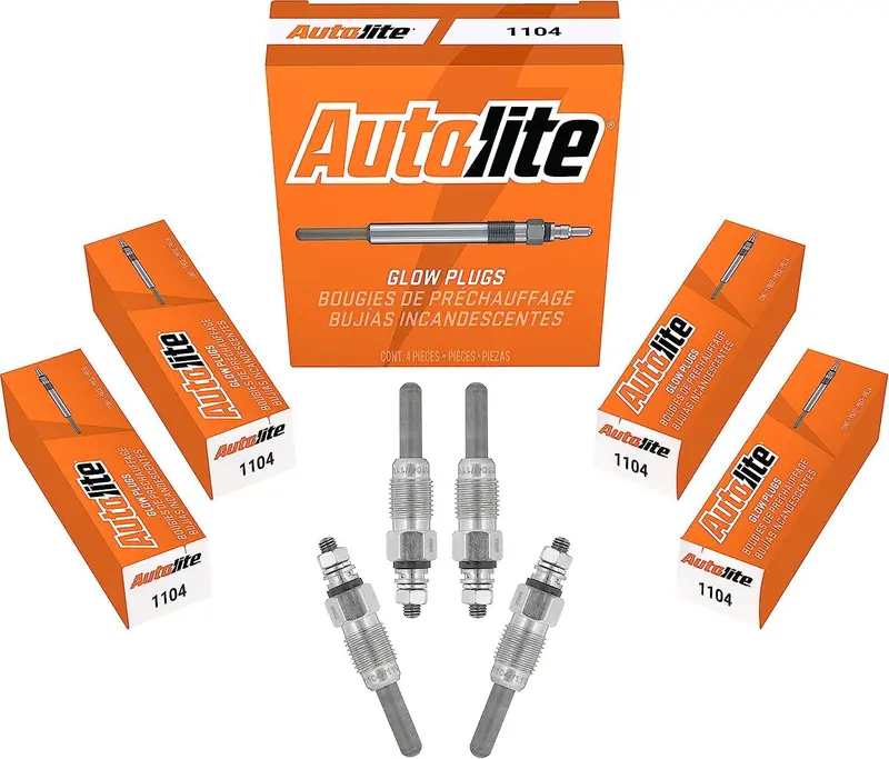 Autolite 1104 Automotive Replacement Glow Plug For 1979-1996 Audi/Bmw/Nissan/Volkswagen/Volvo 1.6-2.8L Super Duty Diesel Engines (1 Pack) 1