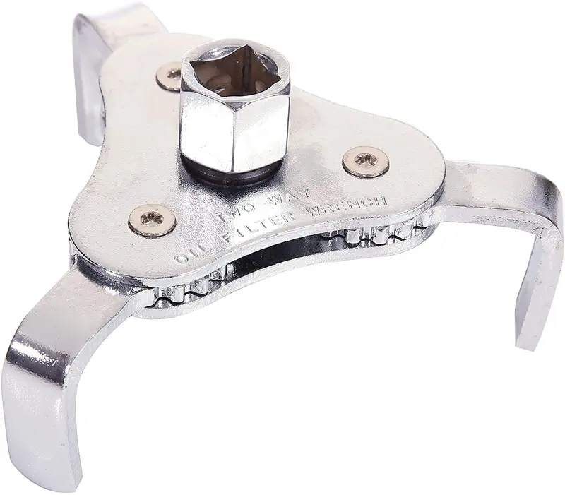 Autoxscan Universal Adjustable 3 Jaw 1/2 & 3/8 Tooth Oil Filter Wrench 1