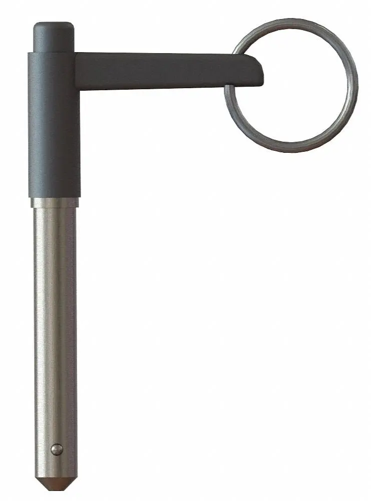 Ball Lock Pin L Hndle, 3/8 X 3.0 Grip, Ss 1