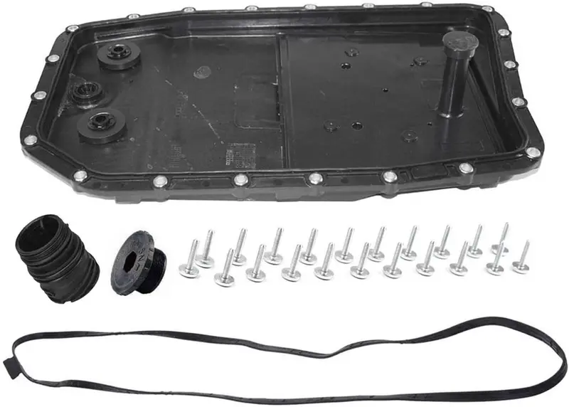 Bapmic 24117571227 6Hp26 Transmission Oil Pan W/Gasket & Bolts Kit For Bmw 750Li X5 X6 1