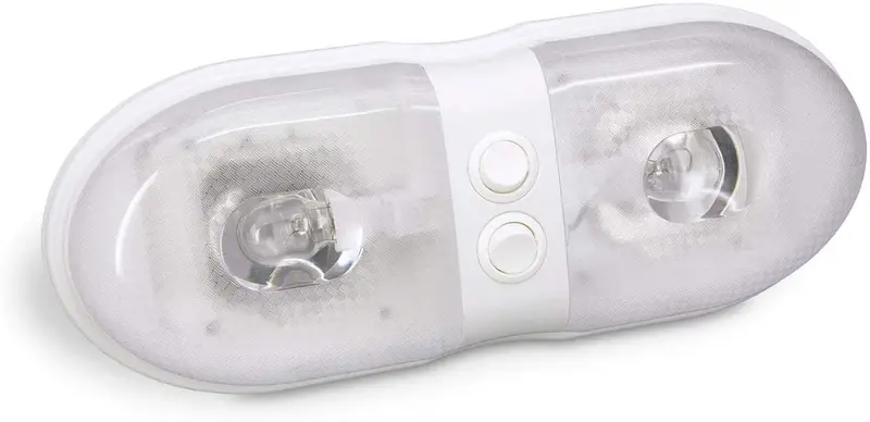 Bargman 34-76-243 Incandescent Interior Light (Dual Bulb With Dual Switches) 1